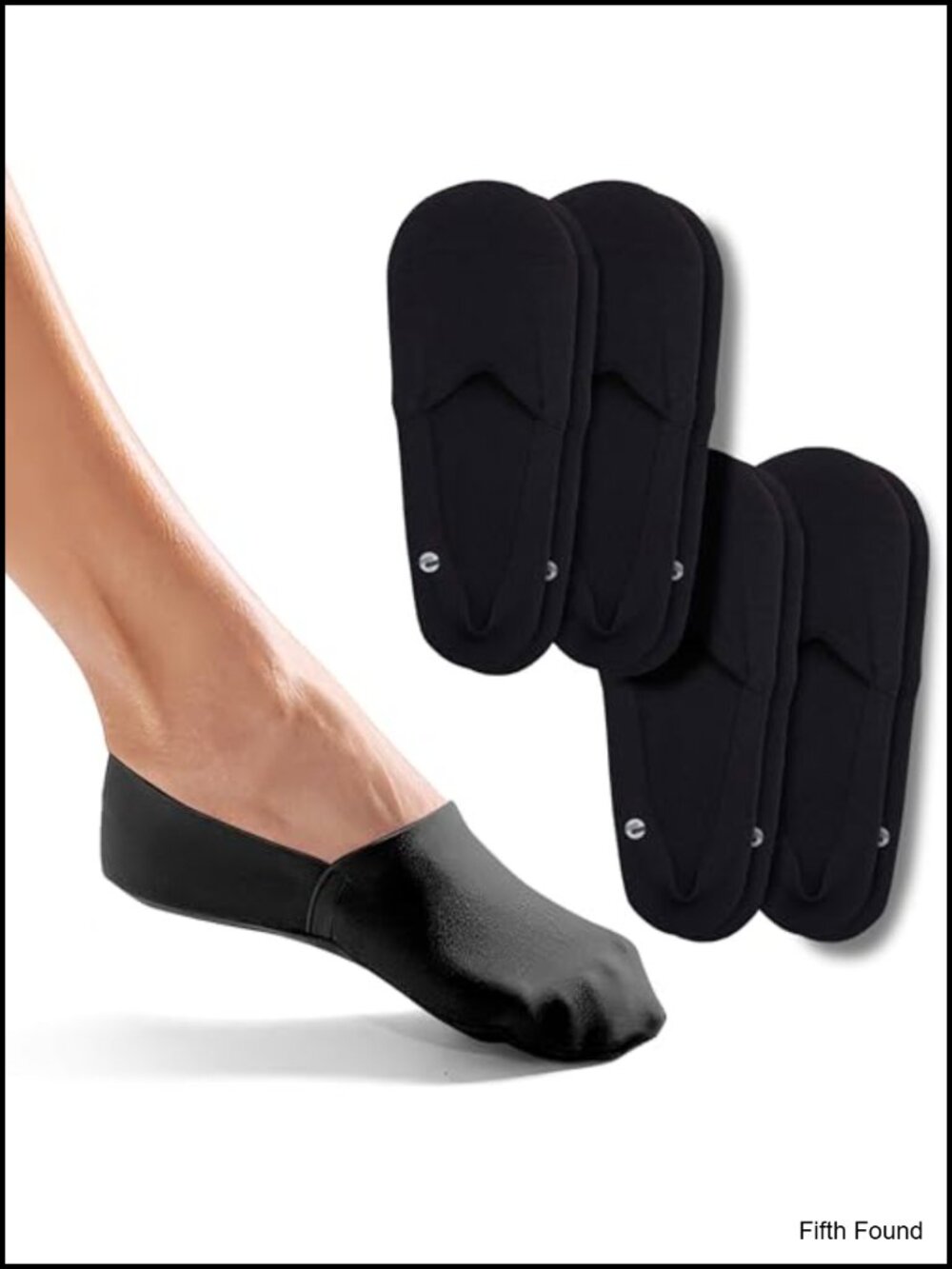 Organic Cotton No Show Socks 4-Pack Men's Silicone Grip Moisture Wicking